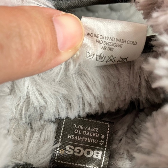 Bogs B Moc quilted boots waterproof gray size 6 - Picture 6 of 9